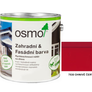 OSMO - zahradní a fasádní barva 0,75l, 7530 ohnivě červená