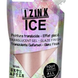 Poloprůhledná barva IZINK ICE, 80 ml - cool copper, měděná