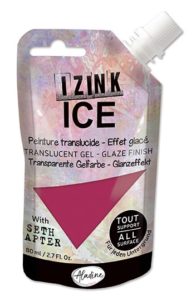 polopruhledna barva izink ice 80 ml framboise malinova