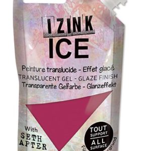 Poloprůhledná barva IZINK ICE, 80 ml - framboise, malinová