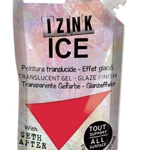 Poloprůhledná barva IZINK ICE, 80 ml - grenadine, červená