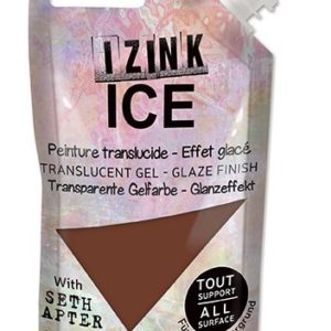 Poloprůhledná barva IZINK ICE, 80 ml - marron thé, světle hnědá