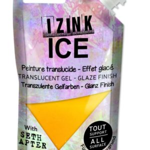Poloprůhledná barva IZINK ICE, 80 ml - melted butter, žlutá