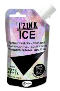 polopruhledna barva izink ice 80 ml noir cerna