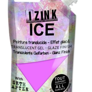 Poloprůhledná barva IZINK ICE, 80 ml - polar pink, růžová
