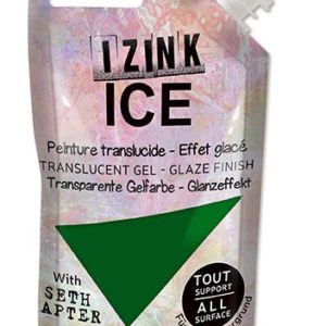 Poloprůhledná barva IZINK ICE, 80 ml - vert menthe, tmavě zelená