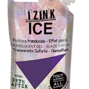 Poloprůhledná barva IZINK ICE, 80 ml - violet cassis, fialová