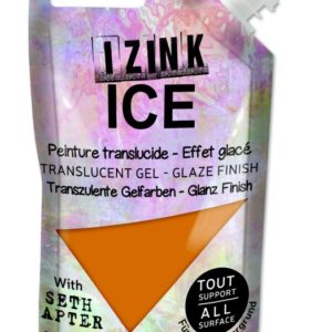 Poloprůhledná barva IZINK ICE, 80 ml - whiskey frost, medová