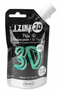 reliefni pasta 3d izink 80 ml agave perletova modrozelena