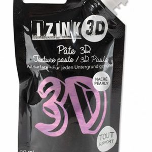 Reliéfní pasta, 3D IZINK, 80 ml - amethyst, perleťová fialová