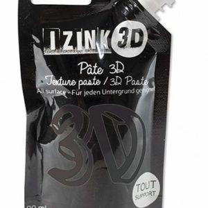 Reliéfní pasta, 3D IZINK, 80 ml - caviar, černá