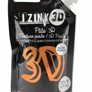 Reliéfní pasta, 3D IZINK, 80 ml - mango, perleťová oranžová