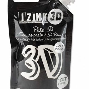 Reliéfní pasta, 3D IZINK, 80 ml - opaline, perleťová bílá