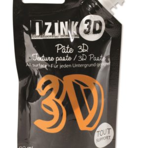 Reliéfní pasta, 3D IZINK, 80 ml - safran, oranžová