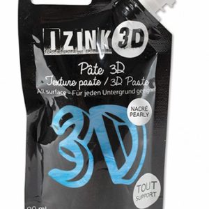 Reliéfní pasta, 3D IZINK, 80 ml - volubis, perleťová modrá