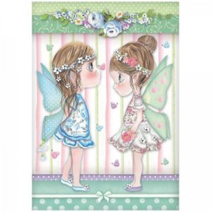 ryzovy papier a4 fairies with butterflies 2