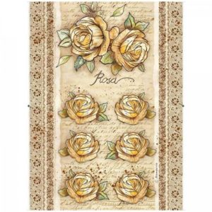 ryzovy papier a4 roses and flowers by donatella 1
