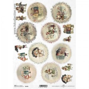 ryzovy papier na decoupage a4 deti motivy 1