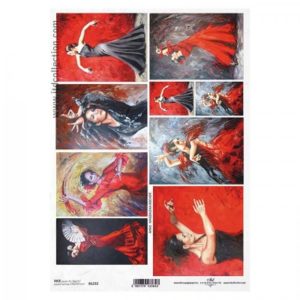 ryzovy papier na decoupage a4 flamenco