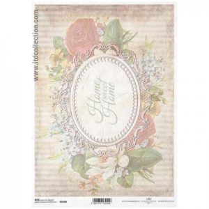 ryzovy papier na decoupage a4 home kvety 2