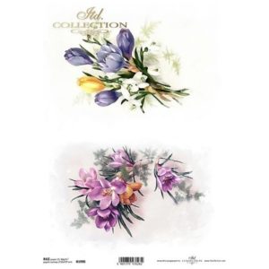 ryzovy papier na decoupage a4 jarne kvietky 1