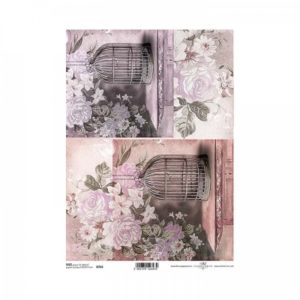 ryzovy papier na decoupage a4 klietka mala 1