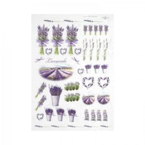 ryzovy papier na decoupage a4 levandula 1