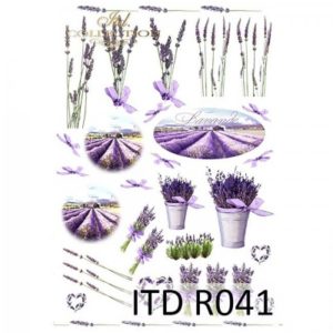 ryzovy papier na decoupage a4 levandula 2 1