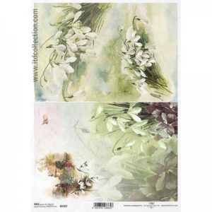 ryzovy papier na decoupage a4 snezienky 1