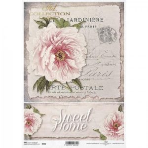 ryzovy papier na decoupage a4 sweet home kvet 1