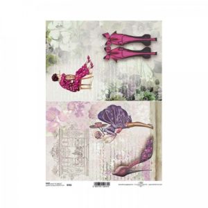 ryzovy papier na decoupage a4 topanky