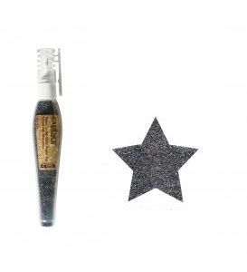 Třpytky v tužce, holografické černé