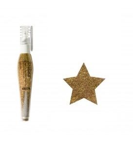 Třpytky v tužce, holografické zlaté