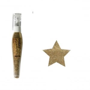 Třpytky v tužce, zlaté
