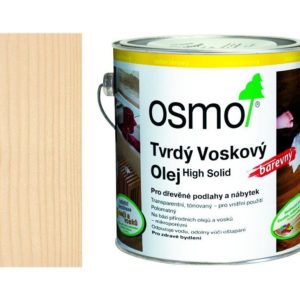Osmo - tvrdý voskový olej barevný, transparentně bílá