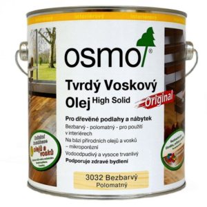 Osmo - tvrdý voskový olej Original, 3032 bezbarvý polomatný hedvábný