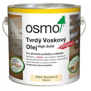 Osmo - tvrdý voskový olej Original, 3062 bezbarvý matný