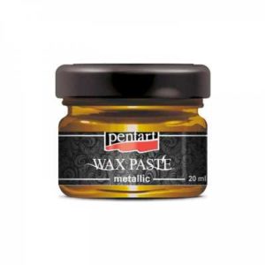 Vosková pasta metalická, 20 ml - medově zlatá