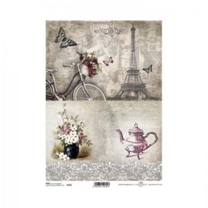 ryzovy papier na decoupage a4 pariz