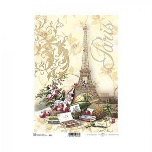 ryzovy papier na decoupage a4 piknik pariz