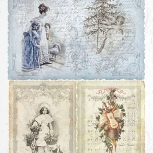 Rýžový papír A4  - Vánoce a zima   (R0191)