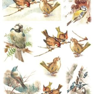 Rýžový papír A4  - Vánoce a zima   (0598)