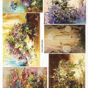 Rýžový papír A4  - Květiny a rostliny (1213)