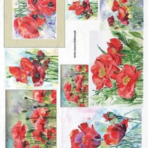 Rýžový papír A4  - Květiny a rostliny (R1216)