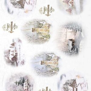 Rýžový papír A4  - Vánoce a zima   (R1274)