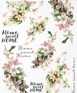 Rýžový papír A4  - květiny a rostliny R0863