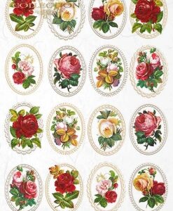 Rýžový papír A4  - květiny a rostliny  R1327