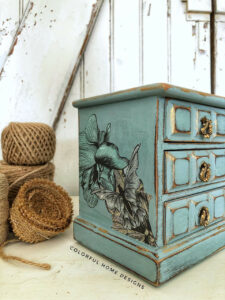 belles and whistles blue and yellow floral rice decoupage paper 77922