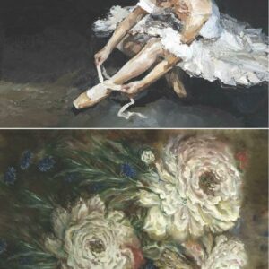 Transfer na nábytek - Decoupage Rice paper -   Floral Ballerina