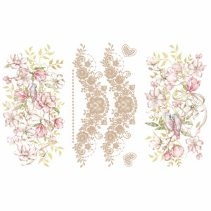 863142 Love Birds LARGE TRANSFER 6 PIECE